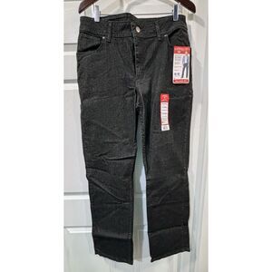 NWT Lee Riders Relaxed Fit, Instantly Slims You Jeans, Black, 16 Long
